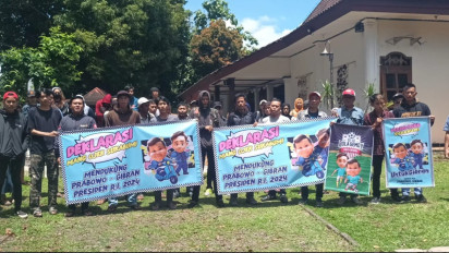 Tukang Ojek Pangkalan dan Online Se-Kota Sukabumi Deklarasi Prabowo-Gibran