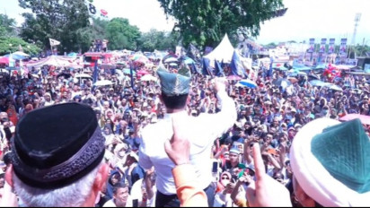 Lautan Manusia Kembali Sambut Anies di Padang: Perubahan Tak Terbendung