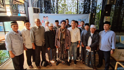 Puluhan Santri dan Kyai Deklarasikan Dukungan kepada Prabowo-Gibran