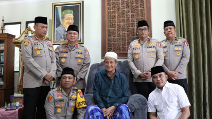 Ops NCS Polri Kunjungi Ponpes Bumi Shalawat Sidoarjo, Gus Ali Doakan Pemilu Aman dan Damai