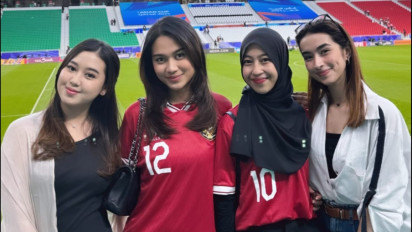 Viral WAGs Pemain Timnas Indonesia Ikut Menyaksikan Laga di Piala Asia 2023, Ada Azizah Salsha hingga Pacar Marselino Ferdinan