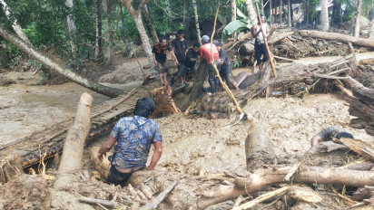 Sejumlah Desa di Padang Lawas Diterjang Banjir Bandang