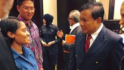 Didaulat jadi Tokoh Probono, Prabowo Kenang Selamatkan TKW Wilfrida dari Hukuman Mati