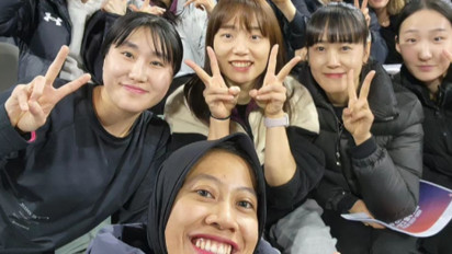 Megawati Hangestri Dikerubungi Sesama Pemain Voli saat Tampil di All Star Liga Korea, Sampai Rekan Satu Timnya Rela Lakukan Hal Ini Untuknya...