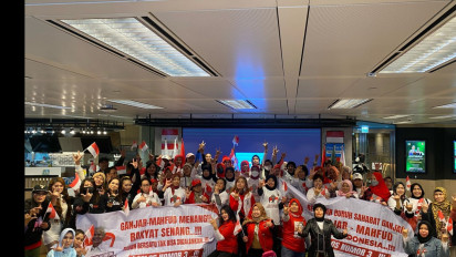 Jelang Pencoblosan, Relawan Buruh Ganjar-Mahfud di Hong Kong Kuatkan Barisan