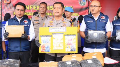 Pengedar Barang Haram Antar Provinsi Berhasil Dibekuk Polres Cimahi, Ini Barang Buktinya