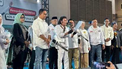 Raja Dangdut Rhoma Irama Deklarasi Dukungan untuk Anies-Cak Imin