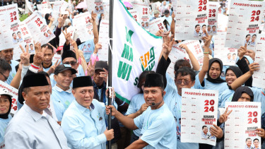 Upaya Menangkan Prabowo-Gibran Satu Putaran di Pilpres 2024, Samawi Lepas Relawan Canvasing