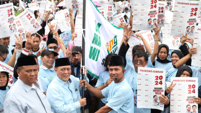 Upaya Menangkan Prabowo-Gibran Satu Putaran di Pilpres 2024, Samawi Lepas Relawan Canvasing