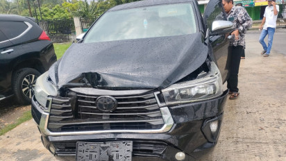 Usai Kampanye di Sumenep, Madura, Rombongan AMIN Tabrakan Beruntun