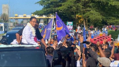 Anies Baswedan Disambut Ribuan Lautan Manusia di Deli Serdang, DPW NasDem: Optimis 70 Persen Suara di Sumut Diraih