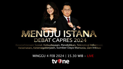 tvOne Jadi Televisi Penyelenggara Debat Capres 2024 Kelima, Sajikan Program-progam Spesial