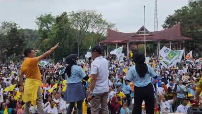 Ribuan Warga Sibolga Ramaikan Senam Gemoy Menangkan Prabowo-Gibran