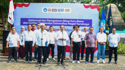 Civitas Akademika Unesa Bersuara untuk Jaga Demokrasi, Ini 6 Pernyataan Sikapnya