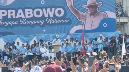 Pulang Kampung ke Langowan, Prabowo Blak-blakan: Coblos Nomor 2