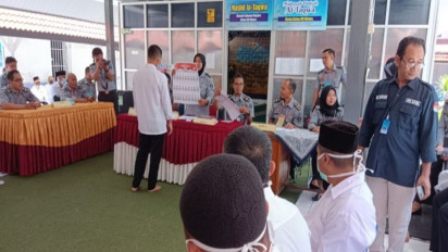 Puluhan Narapidana Rutan Wates Kulon Progo Ikuti Simulasi Pemungutan Suara