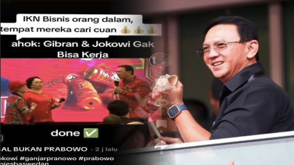 Ahok Kuliti Kinerja Jokowi Viral di Media Sosial: Emang Gibran Bisa Kerja?