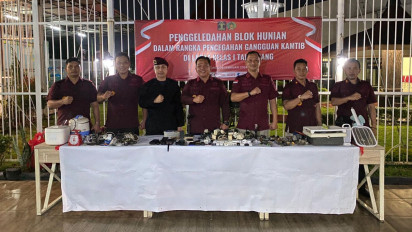 Tingkatkan Kewaspadaan, Lapas Kelas 1 Tangerang Lakukan Sidak