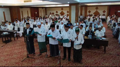 Paguyuban Kiai Kampung seJawa Timur Bertekad Menangkan Prabowo–Gibran Satu Putaran