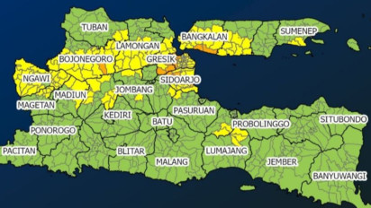 Seminggu ke depan, BMKG Juanda Himbau Masyarakat di Jawa Timur Waspadai Cuaca Ekstrem