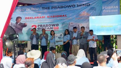 Soal Program Makan Siang dan Susu Gratis, AMKI Luncurkan Buku 'The Prabowo Mind'
