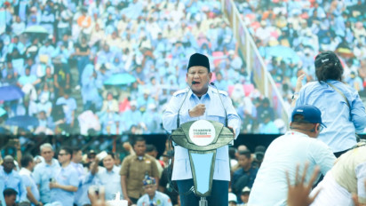 Latihan Pidato Selama 5 Jam, Massa Kampanye Akbar Justru Minta Prabowo Berjoget