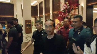Jokowi Sambangi Hotel Fairmont, Usai Gibran Rakabuming Raka Langsungkan Kampanye Akbar di GBK