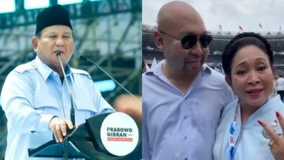 Momen Prabowo Sebut Nama Titiek Soeharto, GBK Bergemuruh: Ciyee....