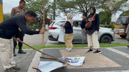 Laksanakan Patroli Bersama Bawaslu, TNI, dan Satpol PP di Masa Tenang, Kapolres Rohul: Pengamanan Tahapan Pemilu Tanggung Jawab Polri