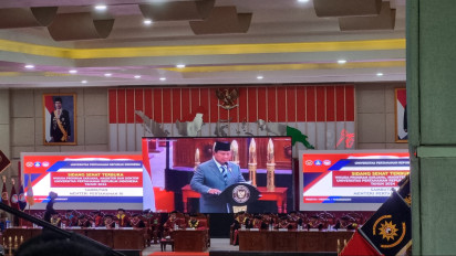 Masa Tenang Pemilu 2024, Prabowo Subianto Kembali Tugas Jadi Menhan Puji Lulusan Kedokteran Militer di Unhan RI
