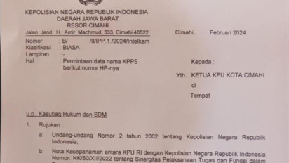 Heboh Surat Polisi di Jawa Barat Minta Data KPPS, Bawaslu Jabar Mengaku Tidak Terima Tembusan