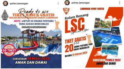 Bawaslu Laporkan Postingan Polres Lamongan yang Tawarkan Tiket Gratis Pasca Mencoblos ke Gakkumdu Jatim