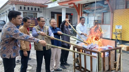 KPU Temanggung Lakukan Pemusnahan 7.211 Surat Suara Rusak