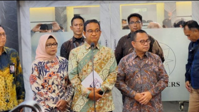 Anies Bersama Keluarga Akan Nyoblos di TPS 60 Lebak Bulus