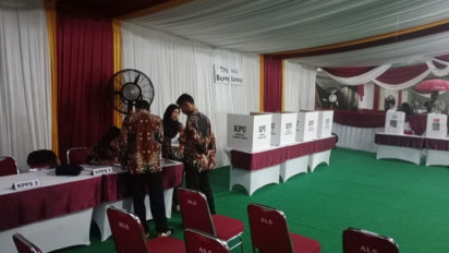 Prabowo Bakal Nyoblos di TPS 33 Desa Bojong Koneng, Kondisi Terpantau Hujan