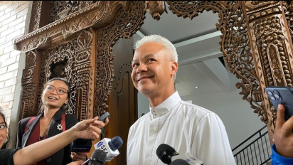 Meskipun Batal Lari Karena Hujan Deras, Ganjar Cerita Jujur Dapat Kejutan Ini Jelang Nyoblos ke TPS