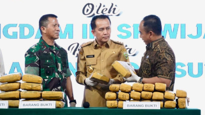 Pj Gubernur Sumsel Bersama BNNP Sumsel Bertekad dalam Memberantas Narkoba