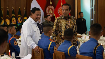 Respons Prabowo Ditanya Soal Pertemuannya dengan Presiden Jokowi Setelah Puncaki Quick Count