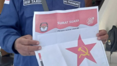 Viral! Surat Suara Berlogo PKI di TPS Pandansari Semarang, Ketua KPPS Benarkan