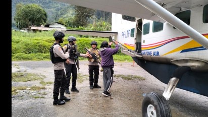 Pesawat Caravan Asia One Ditembak OTK saat Tengah Mendarat di Bandara Milawak Papua