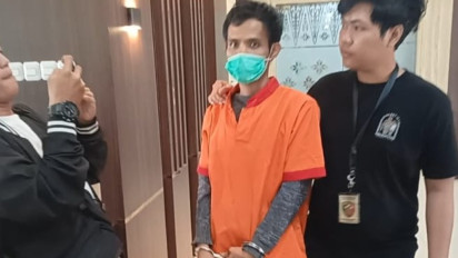 Ini Tampang Linmas Pelaku Pembacokan Ketua KPPS di Palembang, Kesal Istri Hamil Tak Didahulukan Saat Mencoblos