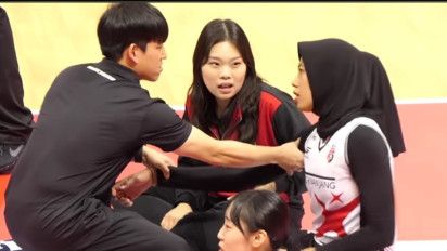 Momen Ini Gak Terlihat di TV Korea, Tak Disangka Seperti Ini Reaksi Pemain Red Sparks Lihat Megawati Hangestri Cedera