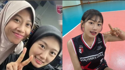 Idola Baru di Red Sparks, Simak Profil An Yerim yang Diajari Pakai Hijab oleh Megawati Hangestri, Ternyata Pernah ..