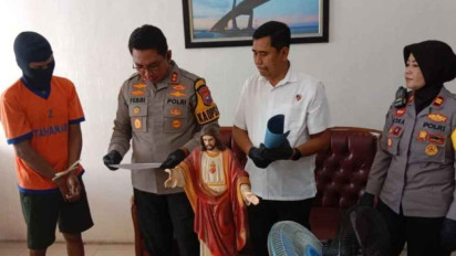 Polres Bangkalan Tangkap Pencuri Patung di Gereja Maria Immaculata