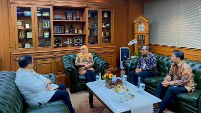 Silaturahmi dengan Kepala Perwakilan Bank Indonesia Jatim, Ini yang Disampaikan Khofifah