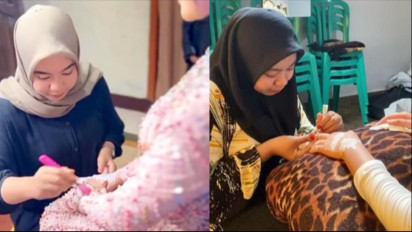 Kecantikan Dalam Jejak Tangan, Sentuhan Seorang Wanita Pelukis Henna di Sumbawa Barat
