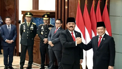 Baru Dilantik Jadi Menko Polhukam, Hadi Tjahjanto Langsung Adakan Rapat 