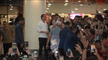 Kunker Ke Manado, Presiden Jokowi Sapa Masyarakat di Pusat Belanja