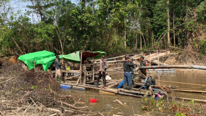 Polres Sanggau Kalimantan Barat Utamakan Tindakan Persuasif Kepada Penambang Liar