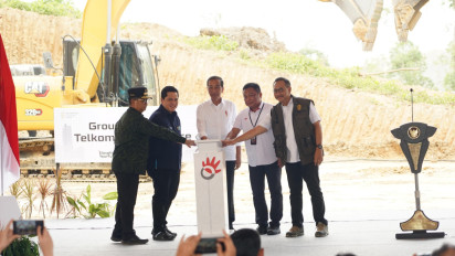 Presiden Groundbreaking Telkom Smart Office di IKN, Menteri BUMN: Akan Jadi Hub Telekomunikasi Nusantara